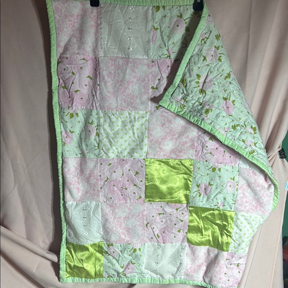 Pastel Patchwork Baby Quilt